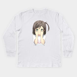 Anime manga , abstract , girlfriend , Girlfriend Holiday 2020 , Girlfriend day Kids Long Sleeve T-Shirt